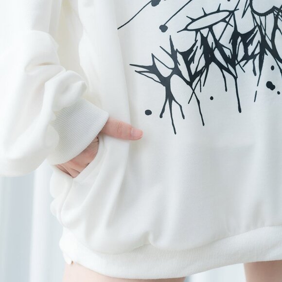 ACDC RAG Baby Punk Angel Punk Oversized Hoodie - Picture 6 of 9